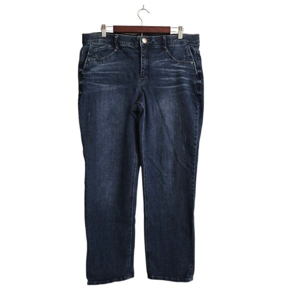 Wit & Wisdom High Rise Straight Leg Jeans Sz 16 - Picture 1 of 8